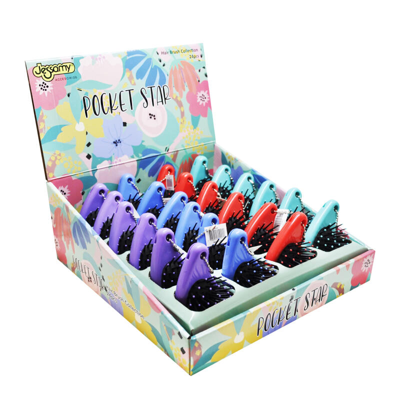 EXHIB.CEPILLO/PEINE MINI C/ESPEJO X 24