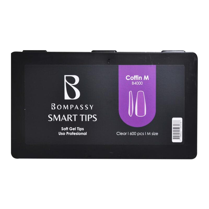 BOMPASSY SOFT NAIL GEL TIPS COFFIN M X 600