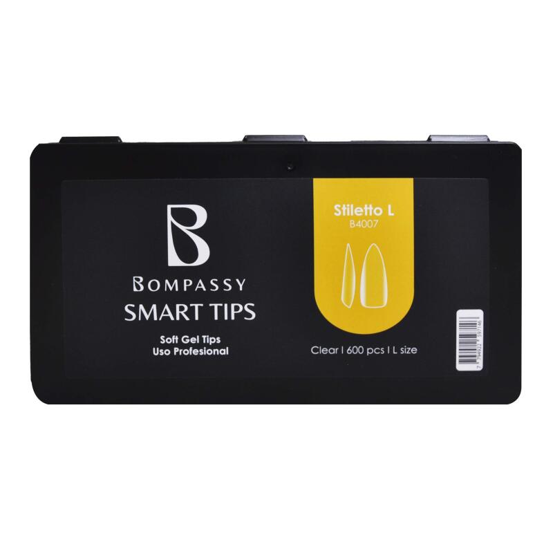 BOMPASSY SOFT NAIL GEL TIPS STILETTO L X 600