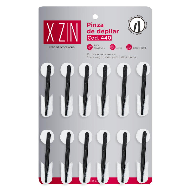 XZN PINZA P/DEP. NEGRA X 12 U