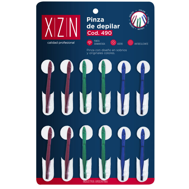 XZN PINZA P/DEP. P/DIAMANTADA ANTIDES. COLOR X 12