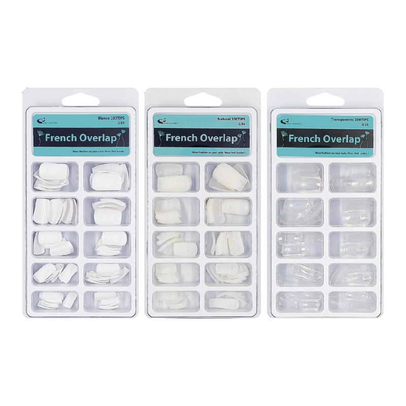 UÑAS-TIPS NORMALES X 100 U. BLANCAS/NATUR/TRANSP