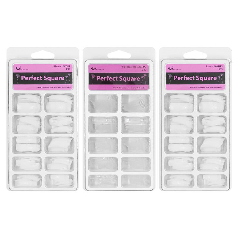 UÑAS-TIPS SUPER X 100 U. SUPER  NAT/TRANSP.