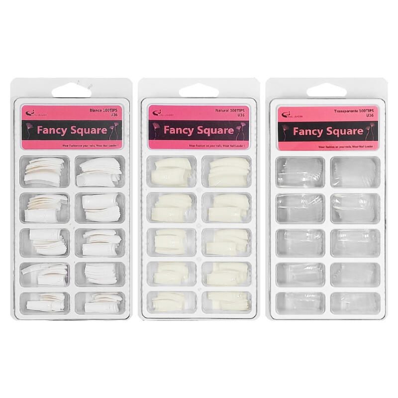UÑAS-TIPS LARGAS X 100 U. BLAN/NAT/TRANSP.