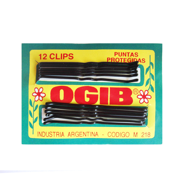 OGIB CLIPS LARGO P/P NEGRO (144 CLIPS)