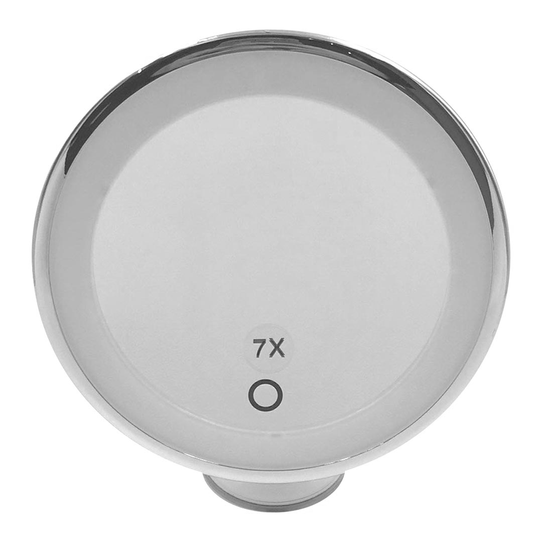 ESPEJO LED 7X  VENTOSA BLANCO