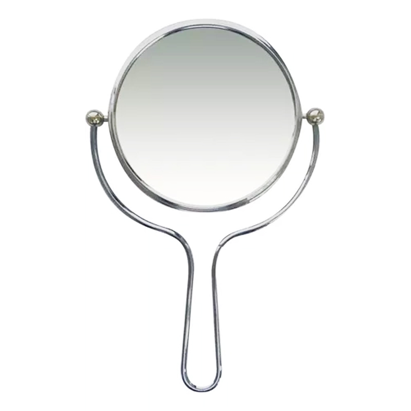 ESPEJO METAL REDONDO CON MANGO 5X