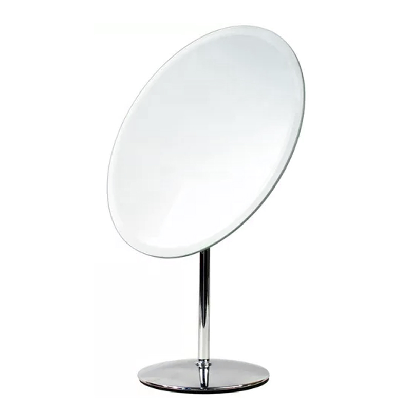 ESPEJO METAL REDONDO 25 CM C/PIE