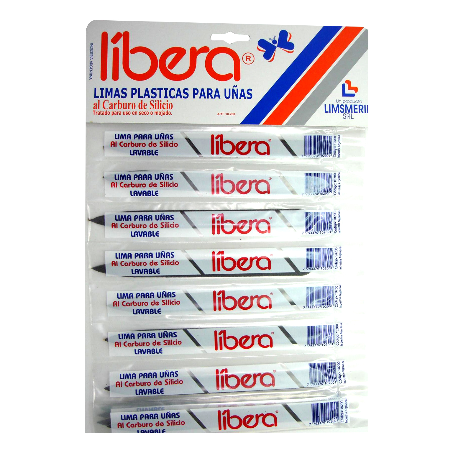 LIMA PLASTICA LAVABLE X 12 U.