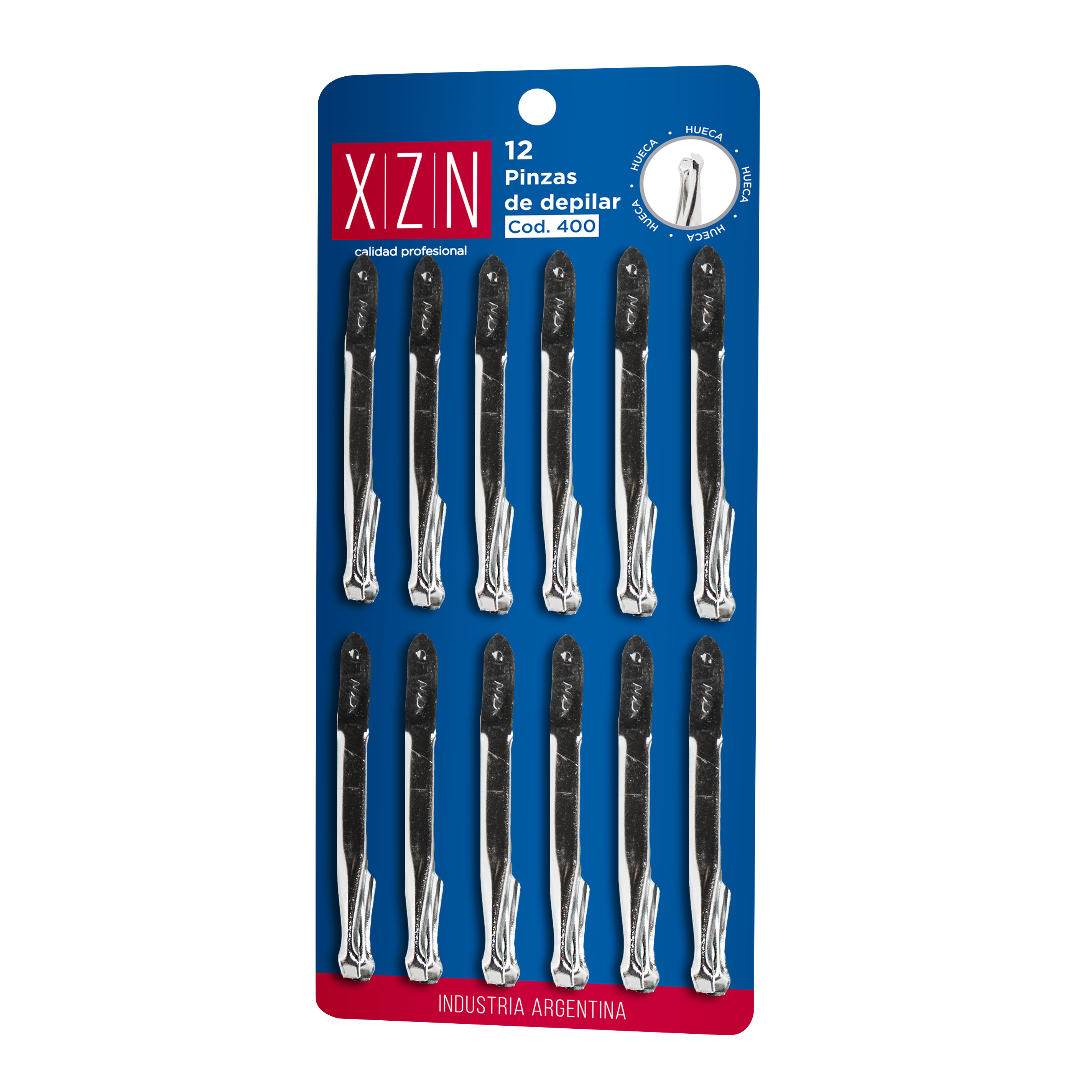 XZN PINZA P/DEP. HUECA X 12 U