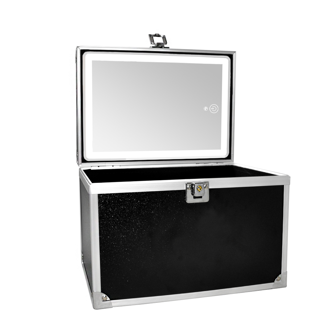 MALETIN PVC C/ESPEJO LED (24X18X18)