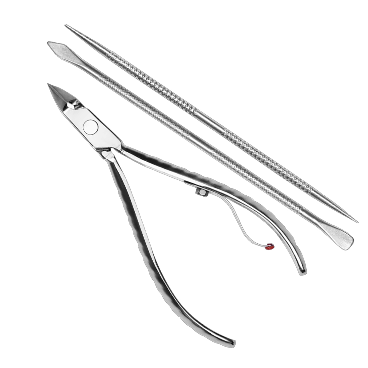 MUNDIAL ALICATE CUTICULA + 2 HERRAMIENTAS PREMIUN