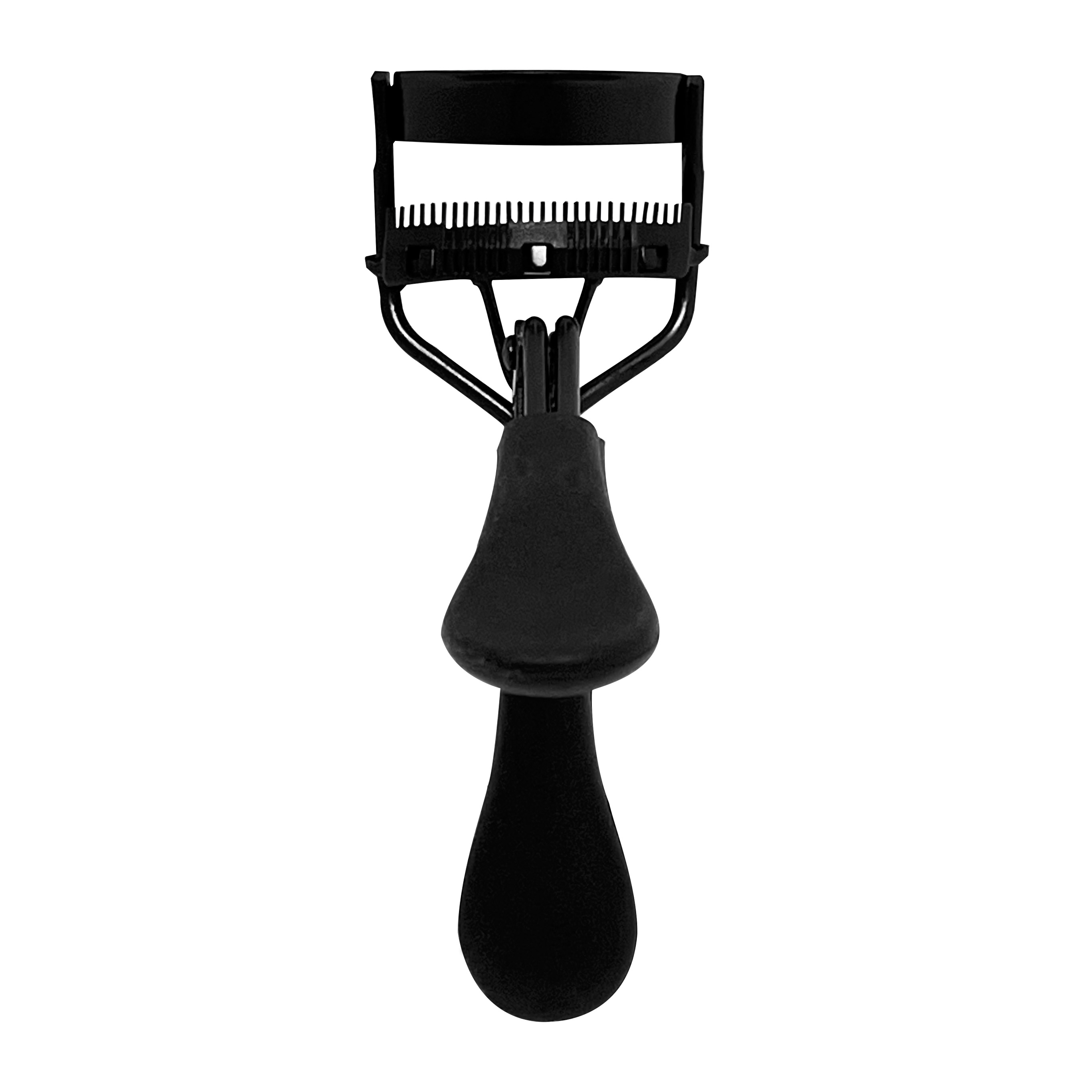 ARQUEDADOR DE PESTAÑAS NEGRO/CARBONO CON CEPILLO