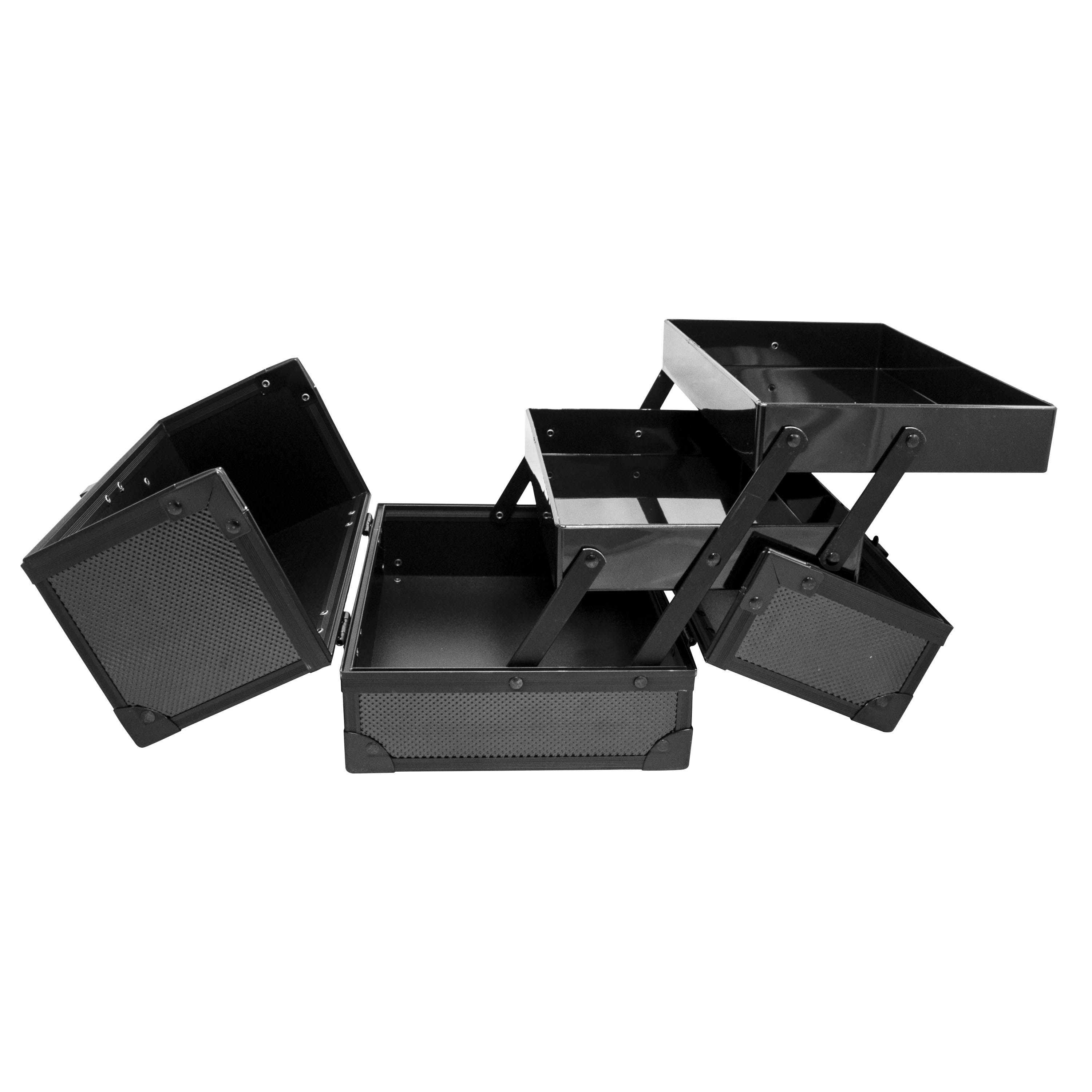 MALETIN NEGRO 2 BANDEJAS (24X15X14.5)