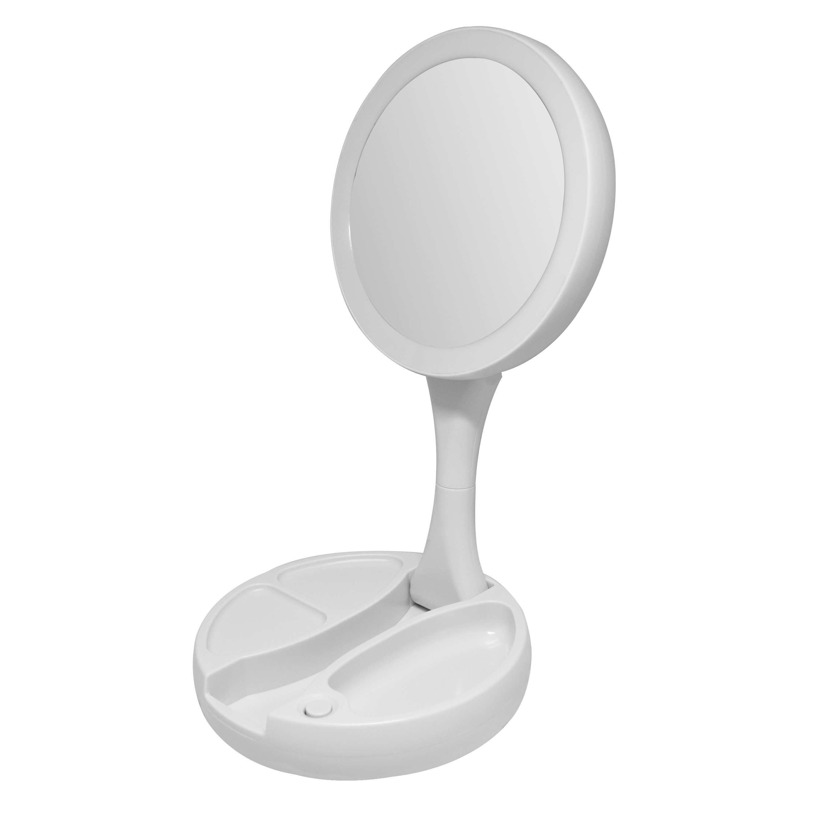 ESPEJO LED 10X REDONDO PLEGABLE