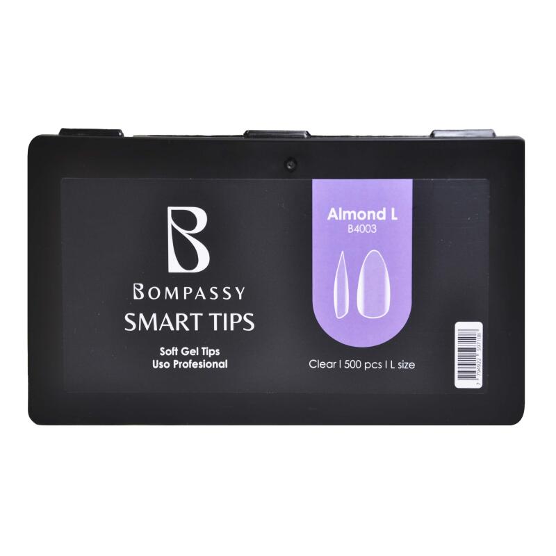 BOMPASSY SOFT NAIL GEL TIPS ALMOND L X 500