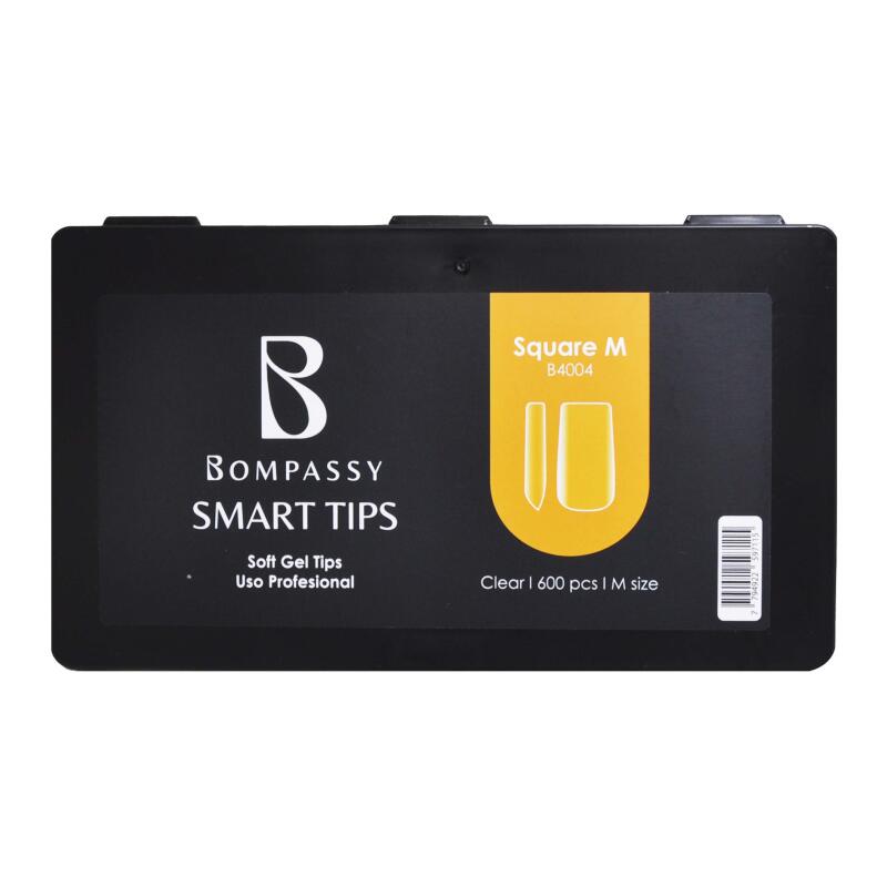 BOMPASSY SOFT NAIL GEL TIPS SQUARE M X 600