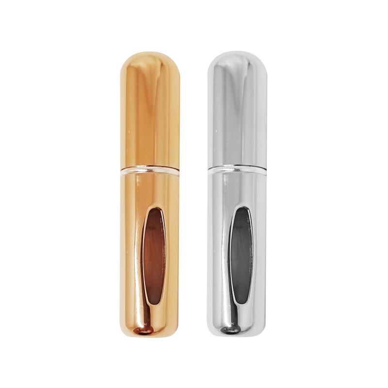 PERFUMERO RECARGABLE DORADO-PLATEADO X 5 ML