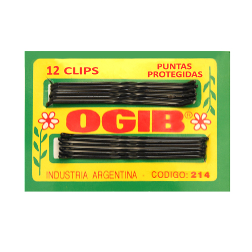 OGIB CLIPS  CORTO P/P NEGRO (144 CLIPS)