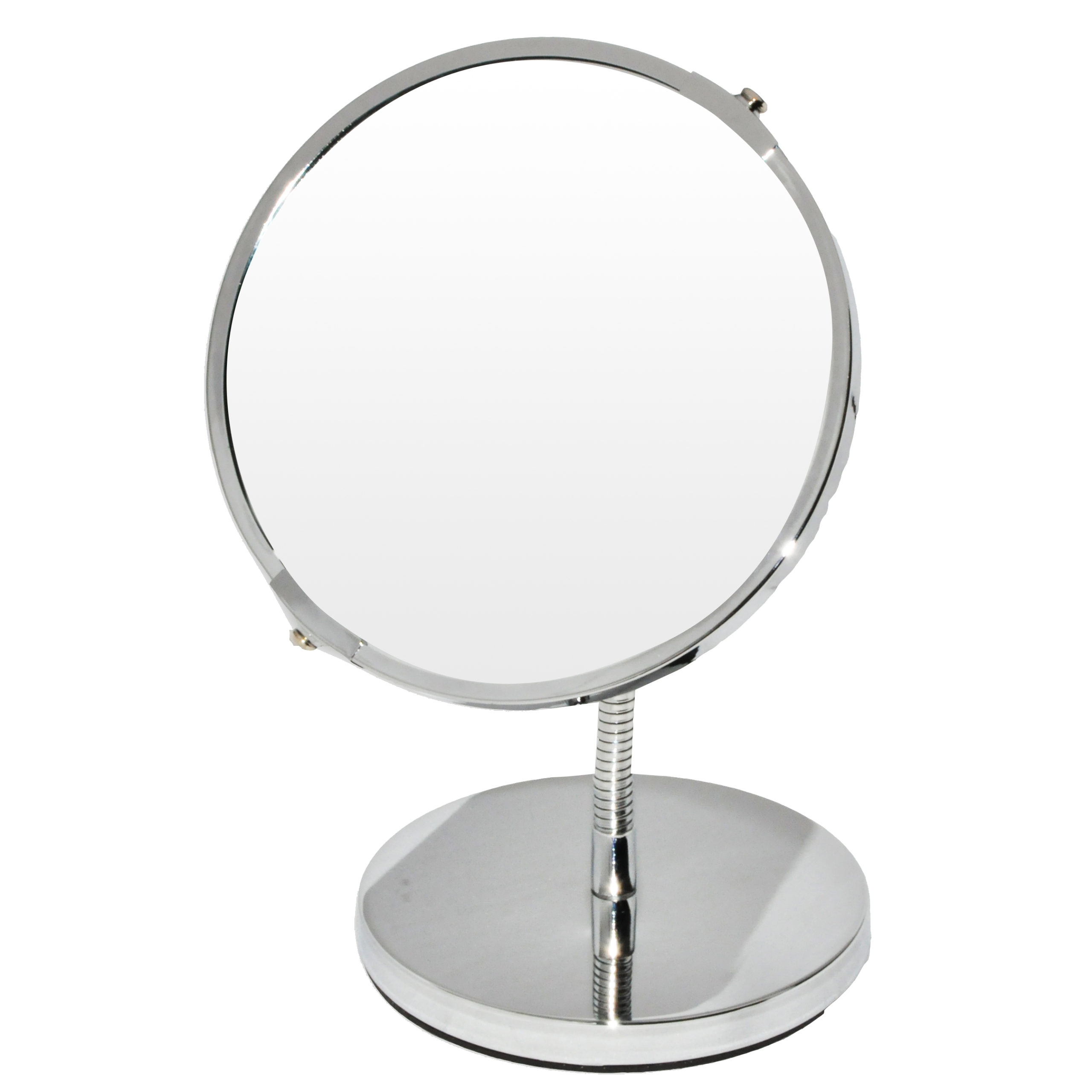 ESPEJO METAL C/PIE REDONDO BRAZO FLEX. 3X (29 h)