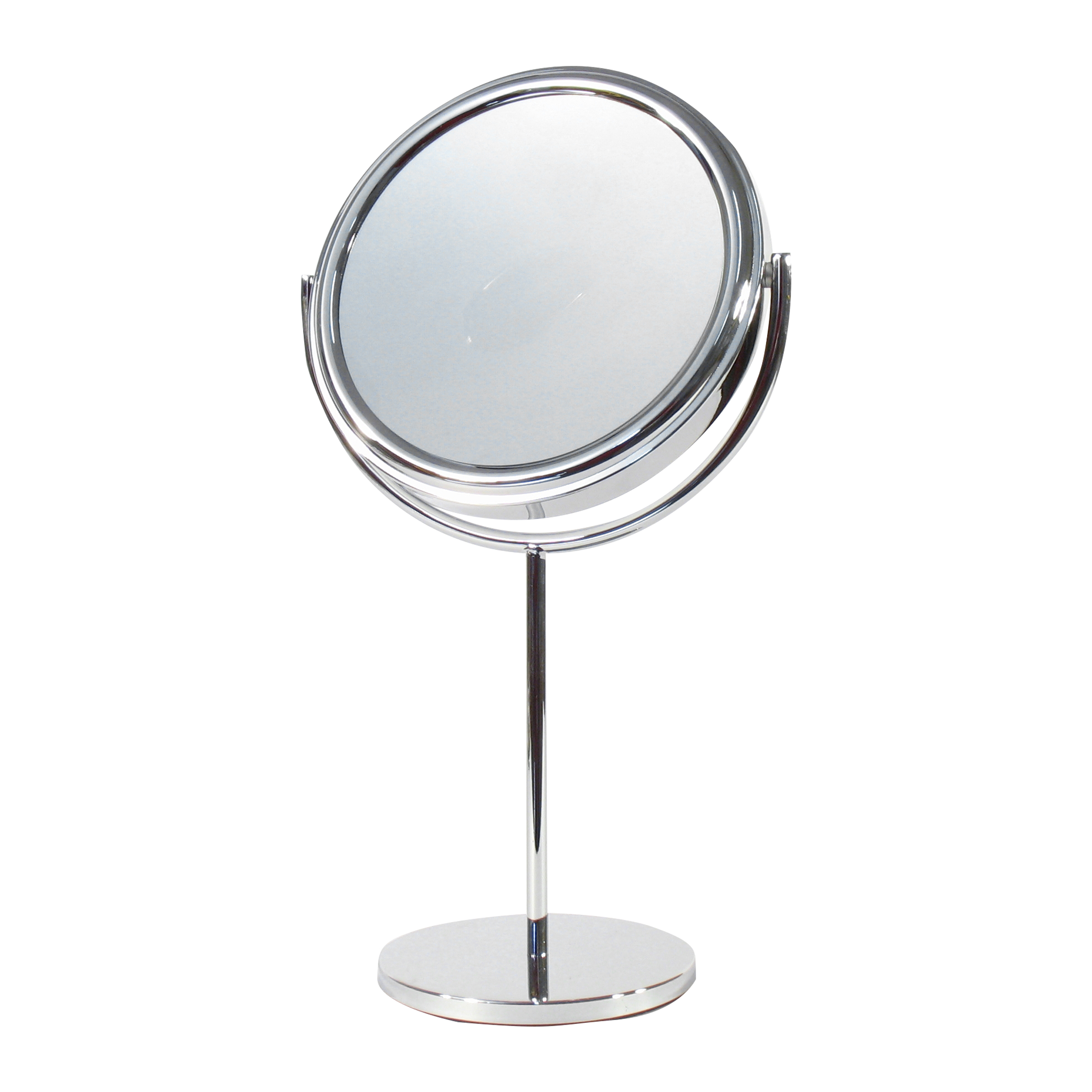 ESPEJO METAL REDONDO C/PIE 7X