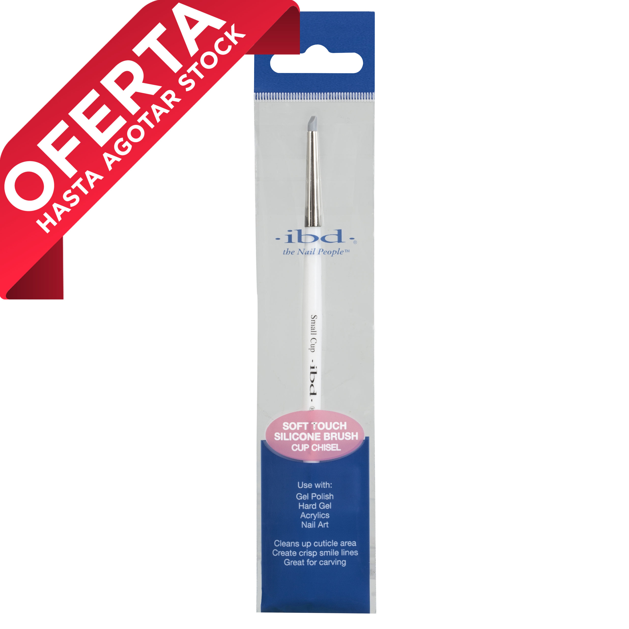 IBD PINCEL GEL ART SILICONA CUP CHISEL