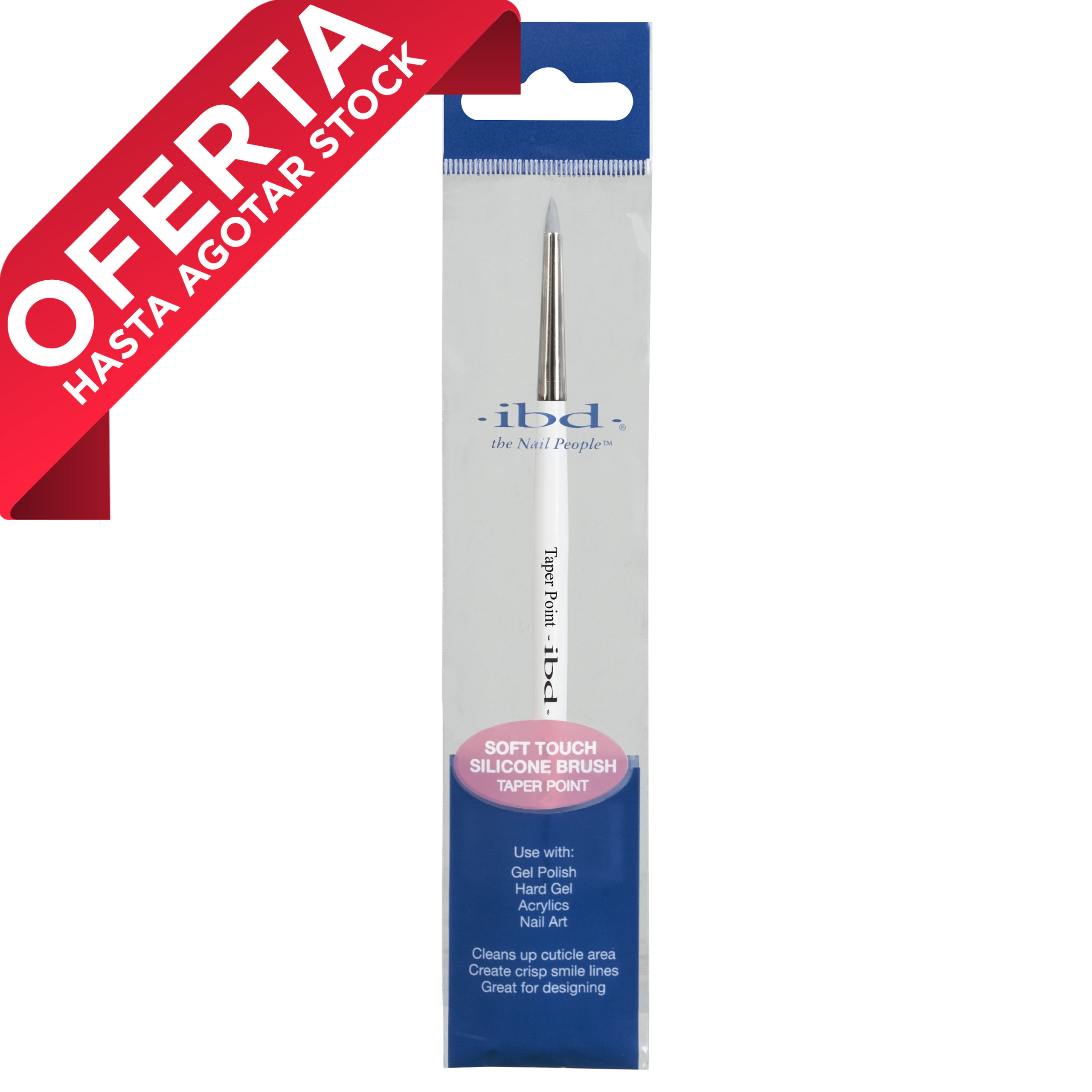 IBD PINCEL GEL ART SILICONA TAPERED TIP