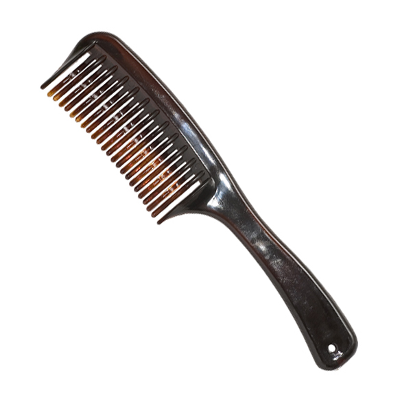 PEINE DOBLE DIENTE CON MANGO CAREY