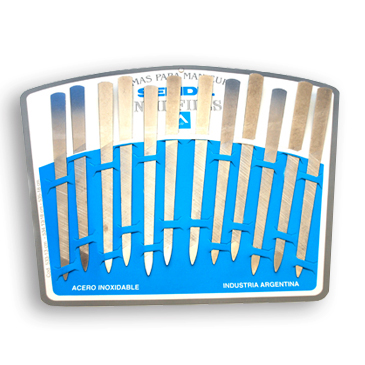 LIMA METAL SENDIL 18 CM. X 12 U.