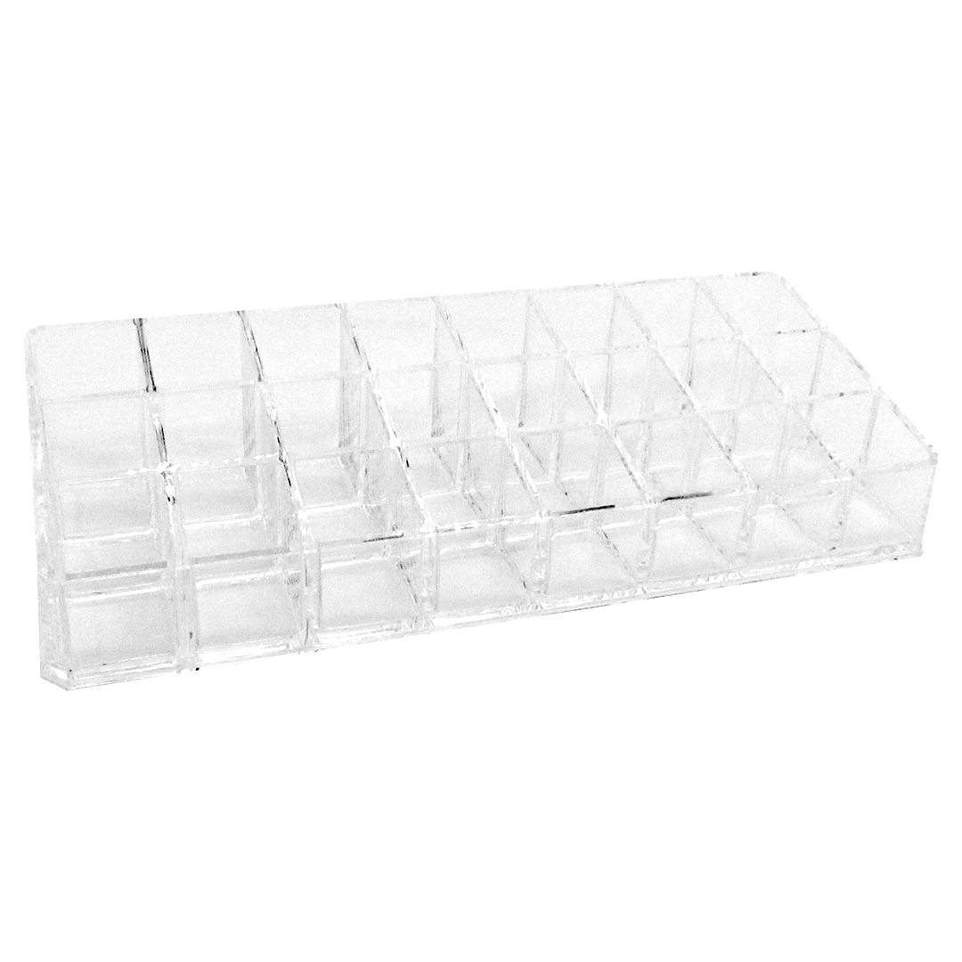 ORGANIZADOR ACRILICO C/ 24 DIVISIONES (21X9X5)