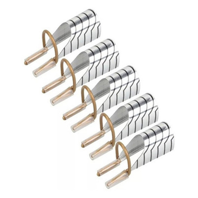 MOLDES UÑAS TEFLON X 5