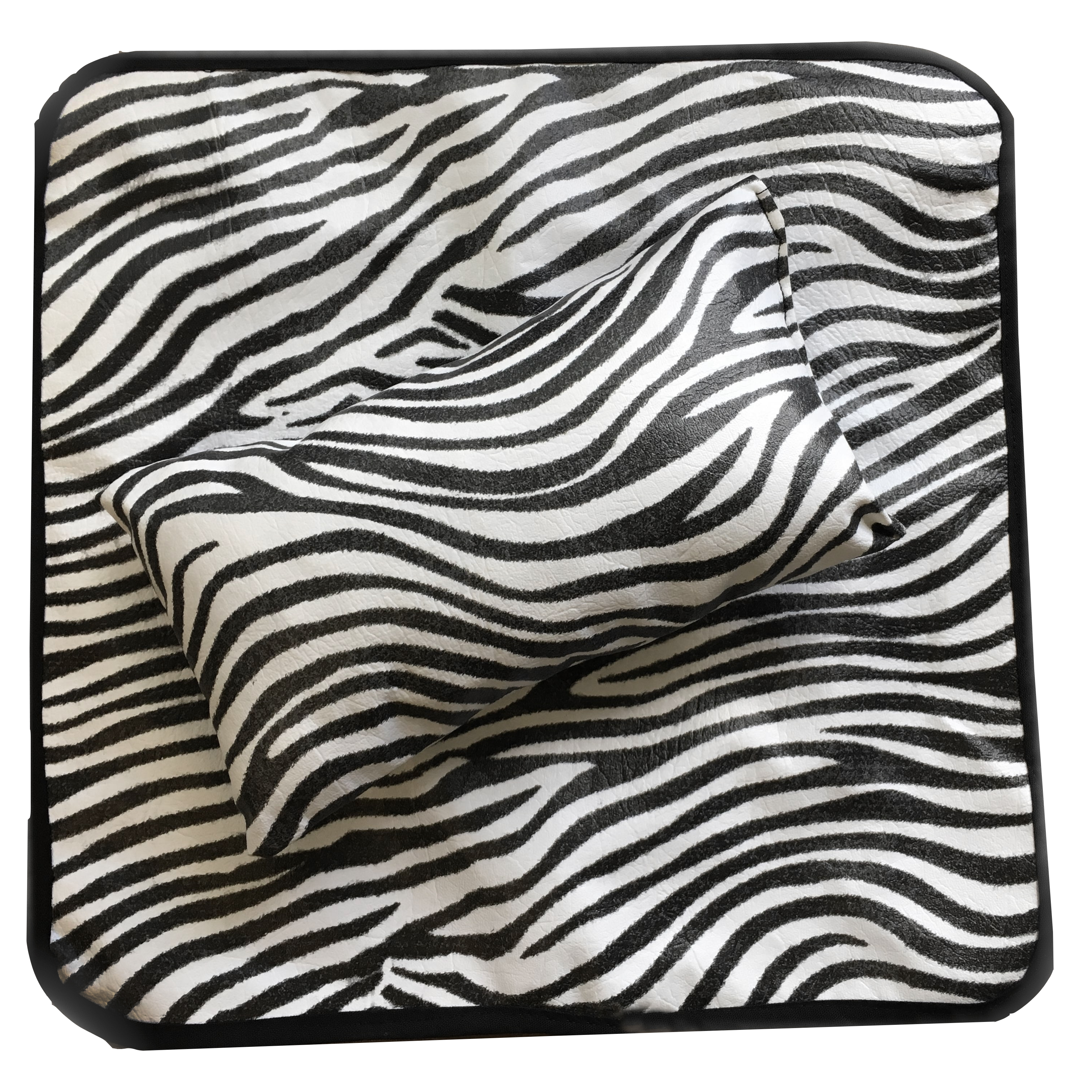 ALMOHADITA Y CAMPO EN CUERINA ESTAMPADA P/MANIC.