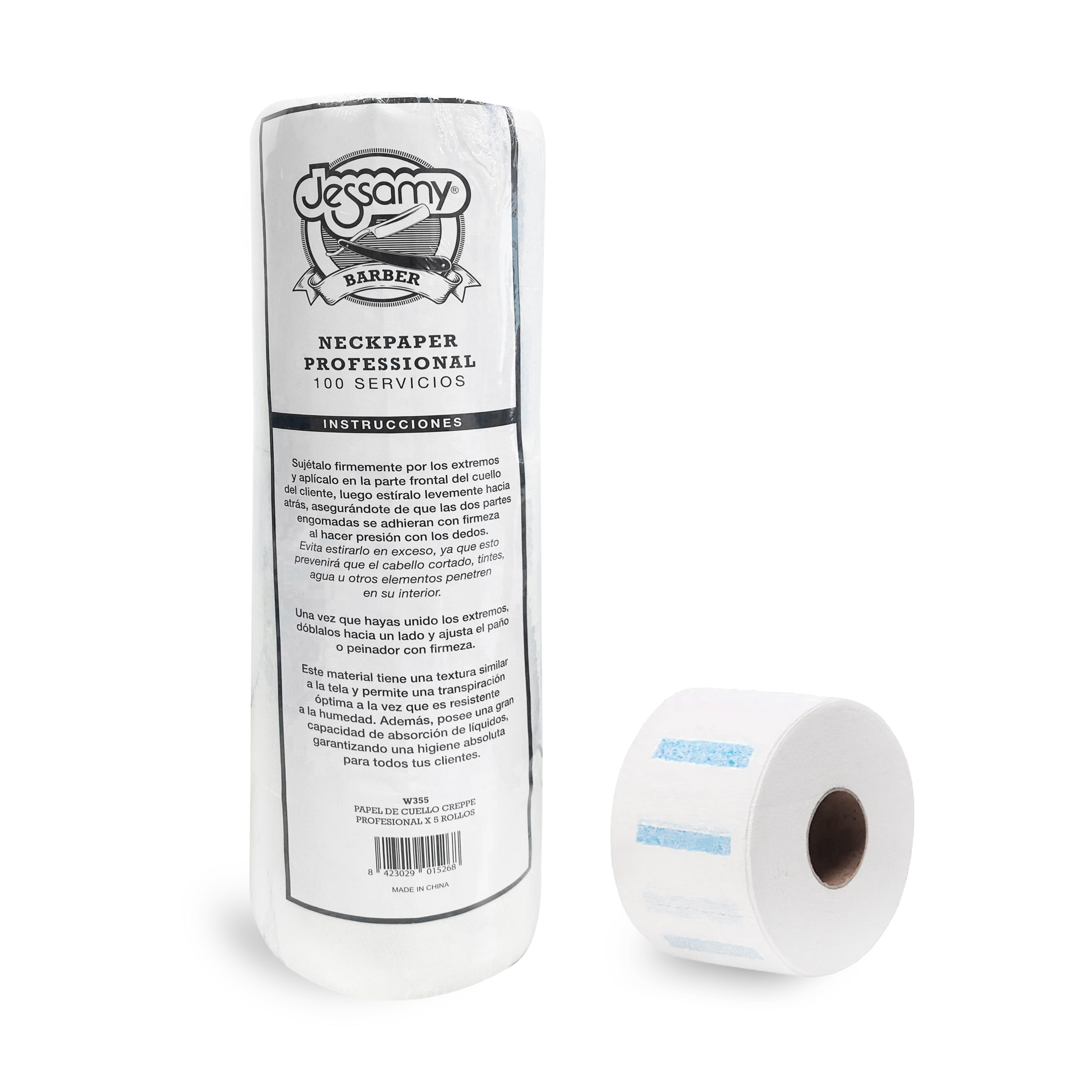 PAPEL CUELLO CREPPE X 5 ROLLOS