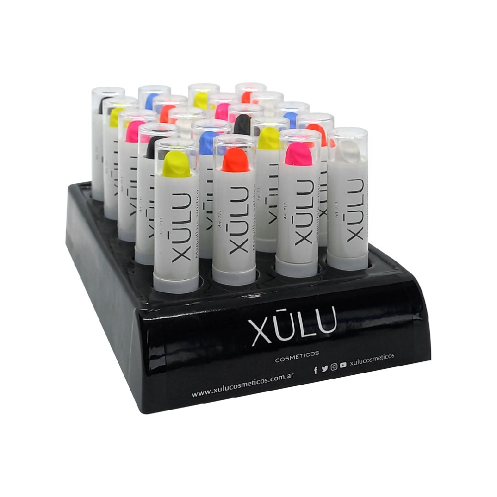 XULU EXH. MAQUILLAJE ARTISTICO  LABIAL X 20 UNI.