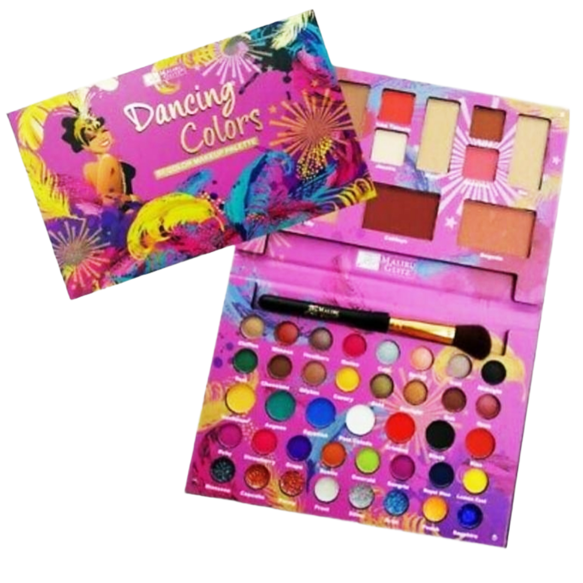 PALETA DE SOMBRAS MALIBU 51 COLORES DANCING COLORS