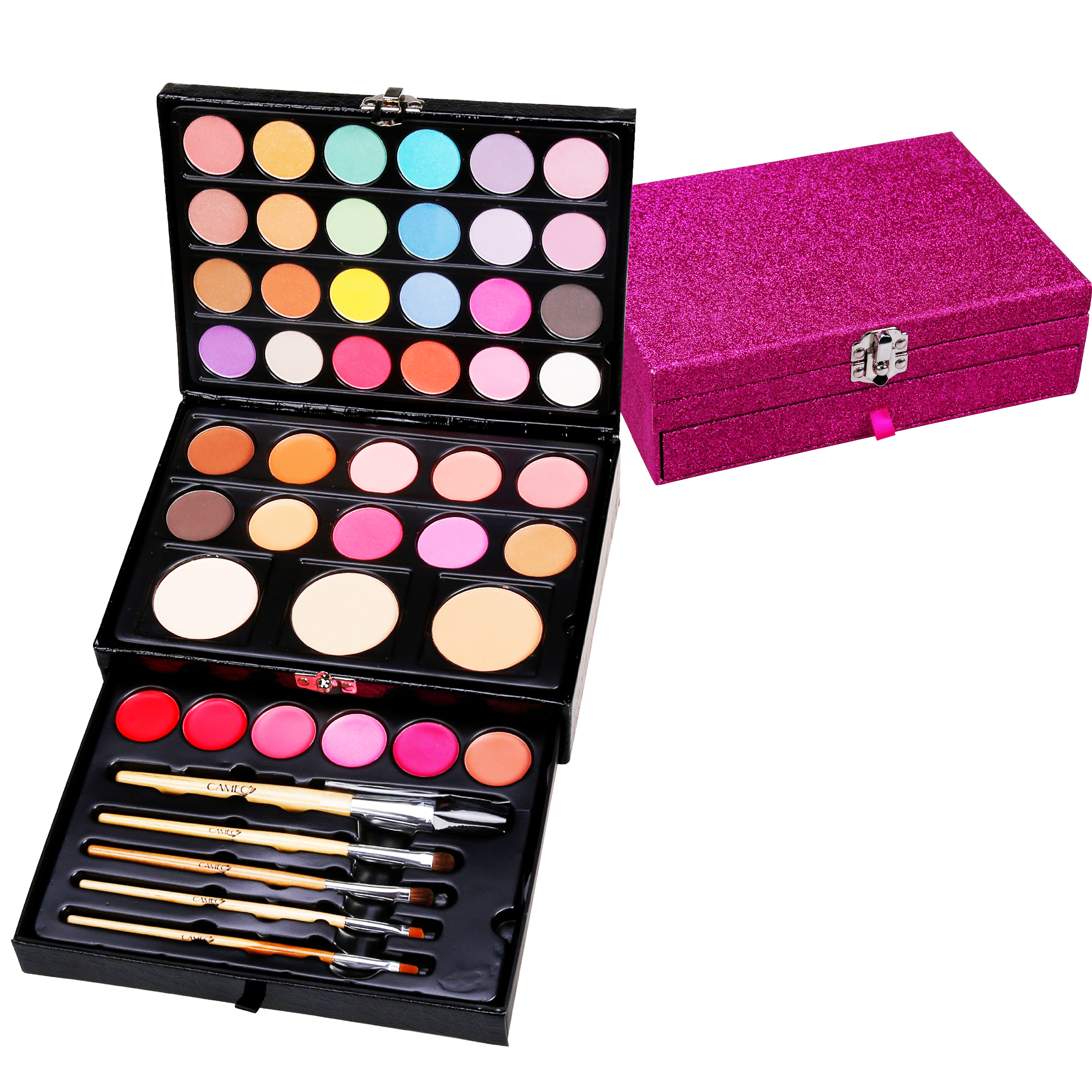 SET DE COSMETICOS ESTUCHE ROSA