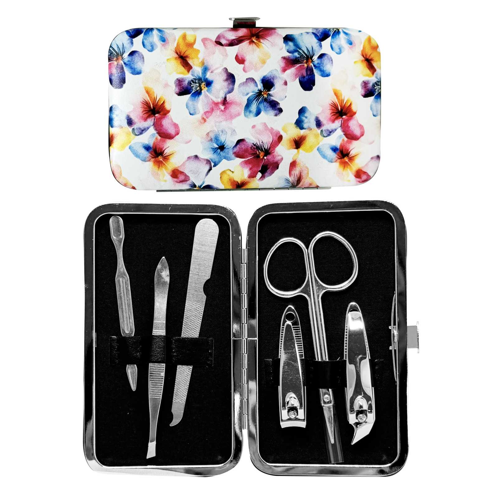 SET DE MANICURIA FLORES X 6 PIEZAS.