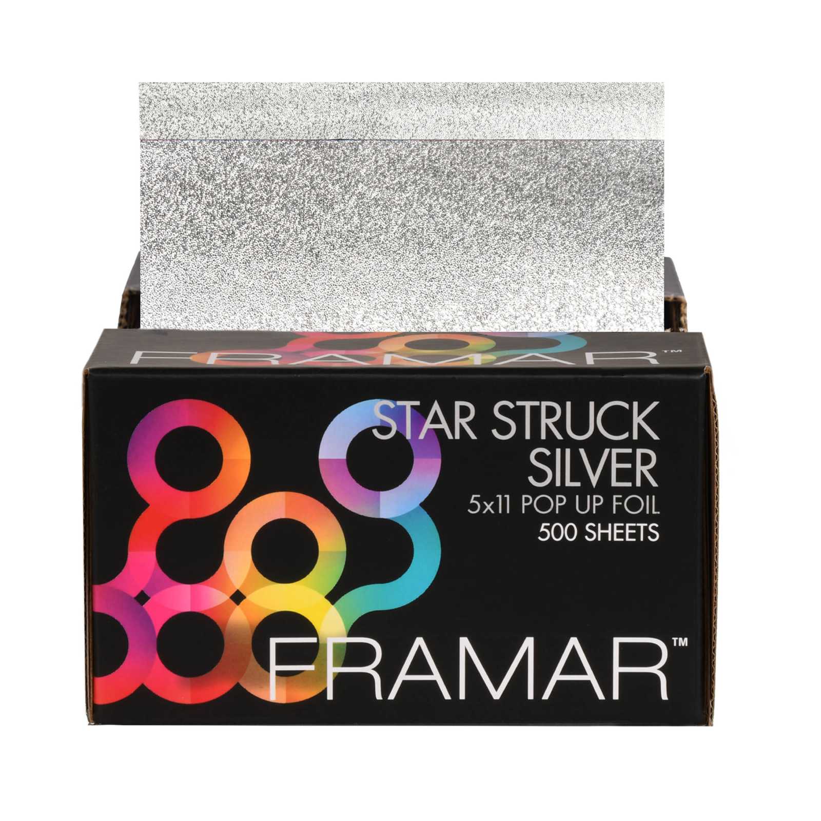 FRAMAR PAPEL ALUM. 5X11 STAR STRUCK SILVER 500 H