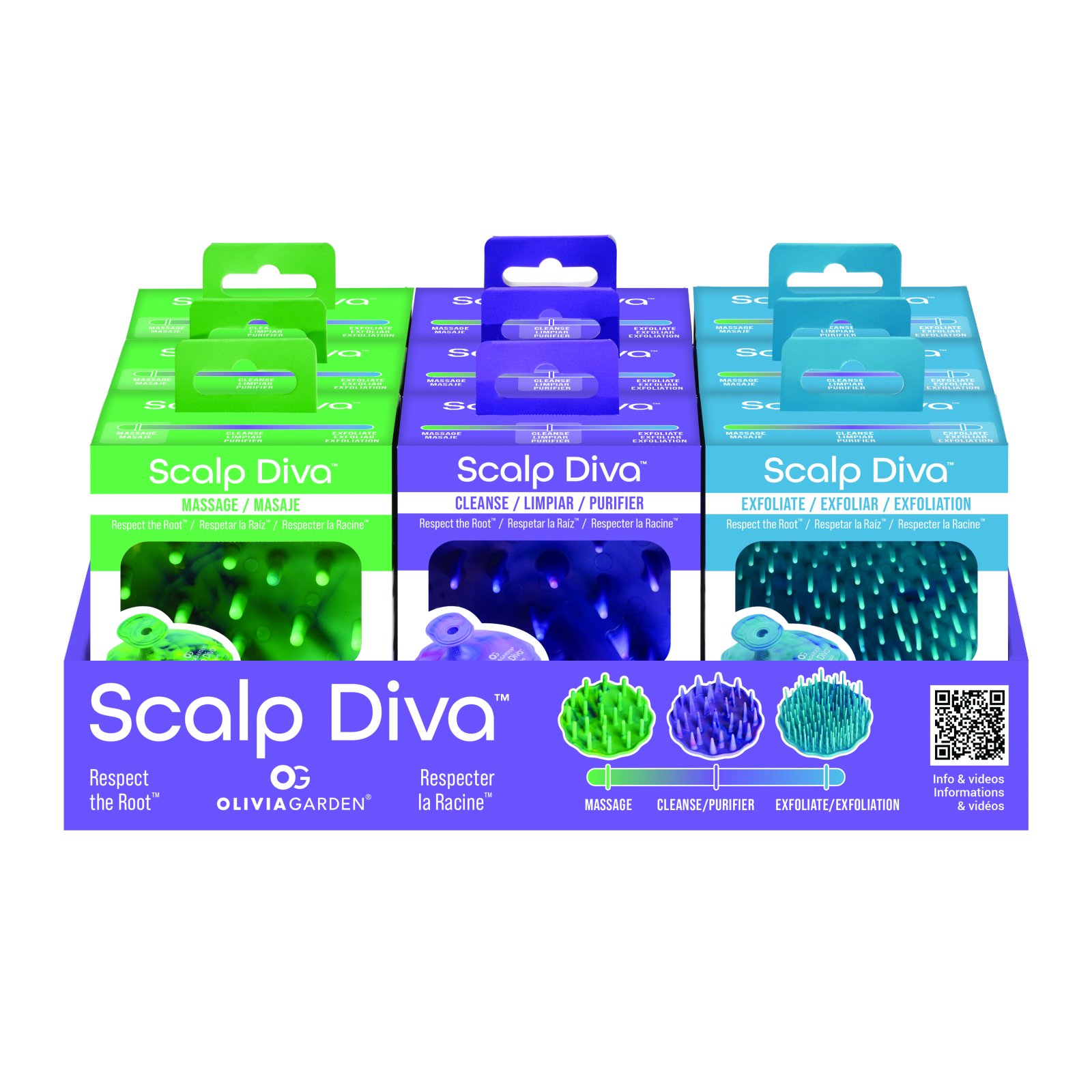 O.G. DISP. SCALP DIVA X 9   (MASSAGE/CLEANSE/EXF)