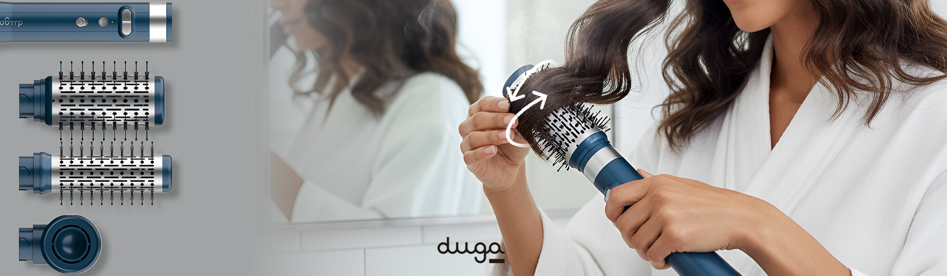 Novedoso Cepillo Giratorio de Duga